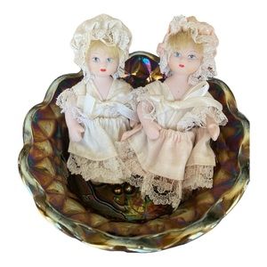 Vintage porcelain dolls